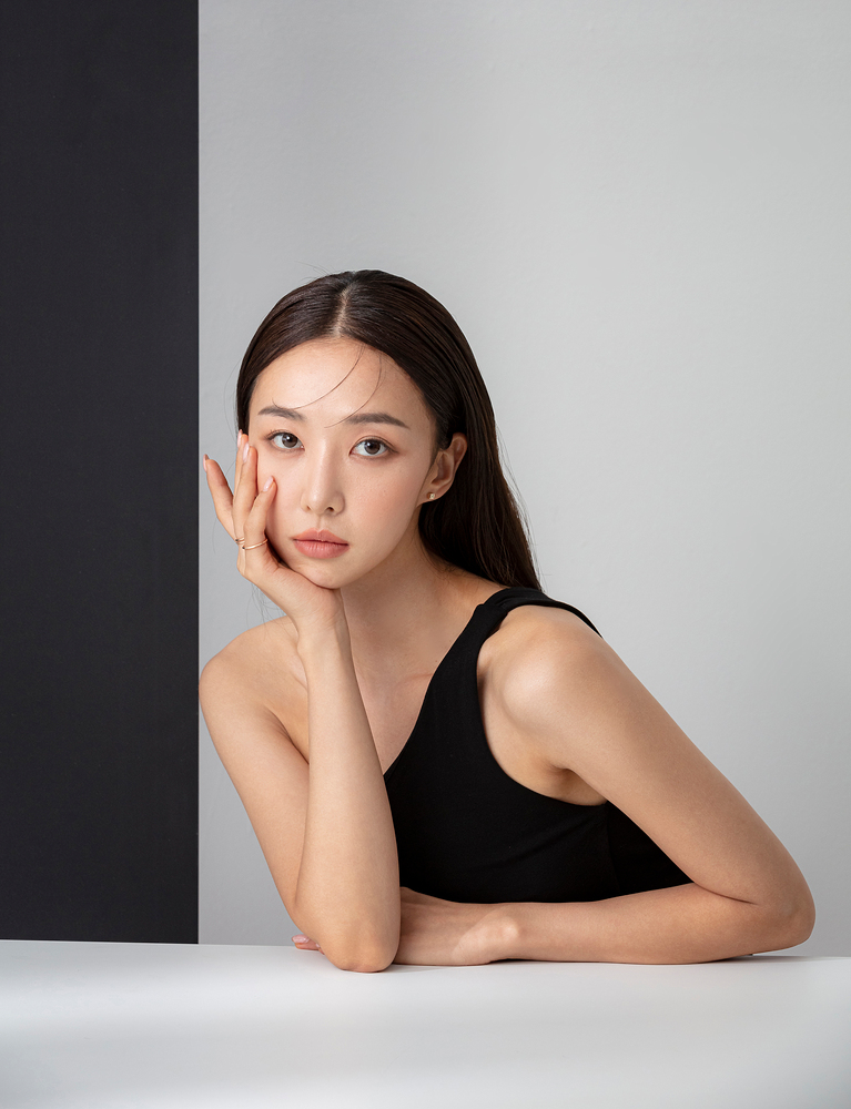 Checking skin condition before a collagen booster treatment